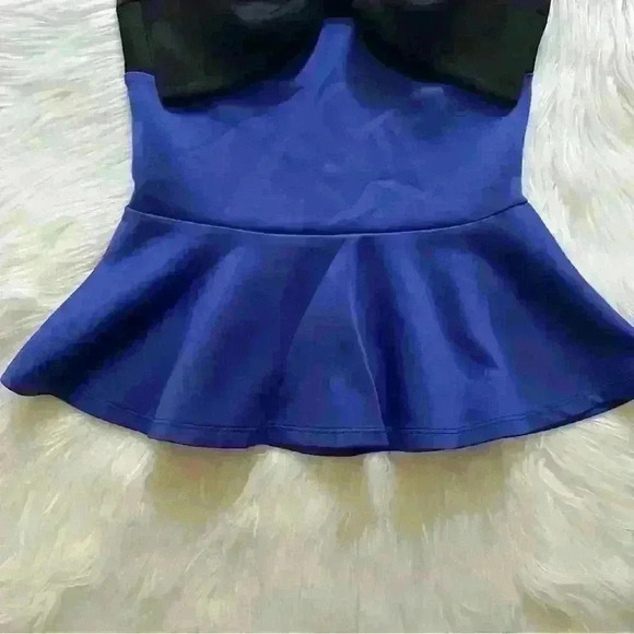 Body Central Y2K Strapless Bow Peplum Top Small - Picture 3 of 6